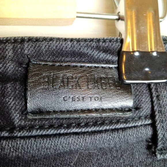 Black Label C'est Toi Jeans 7 Bell Bottom Flare Vintage Style Button Fly Stretch - Picture 5 of 11